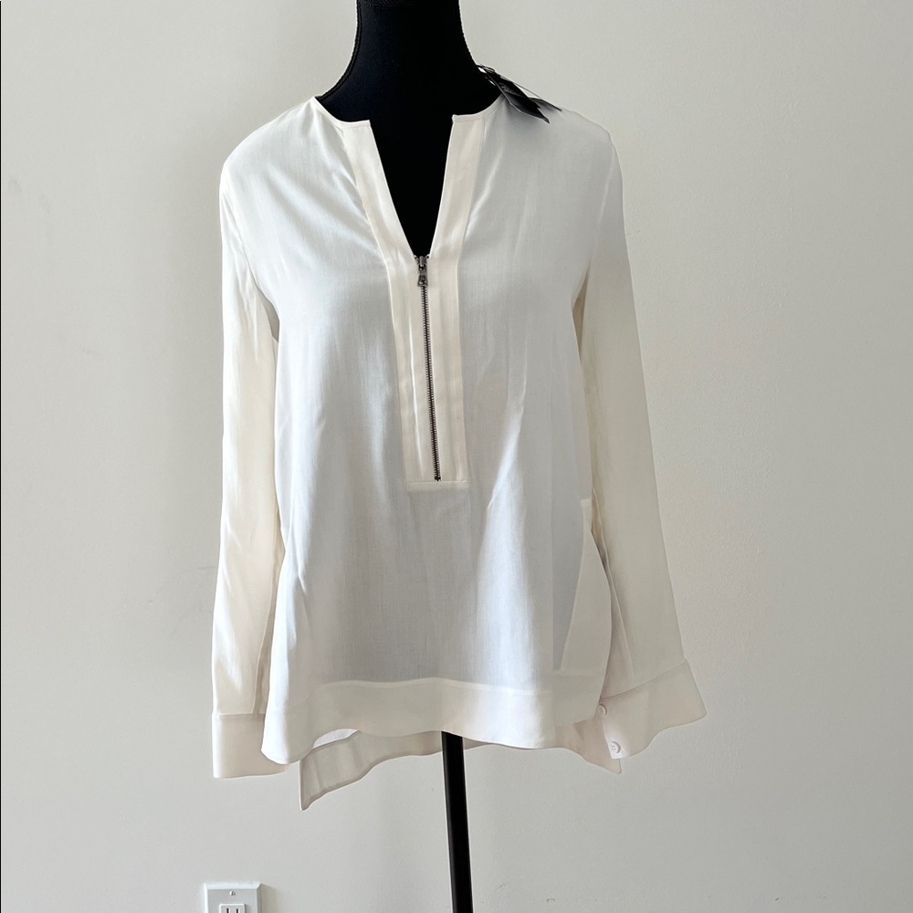 BCBGMaxAzria White Blouse